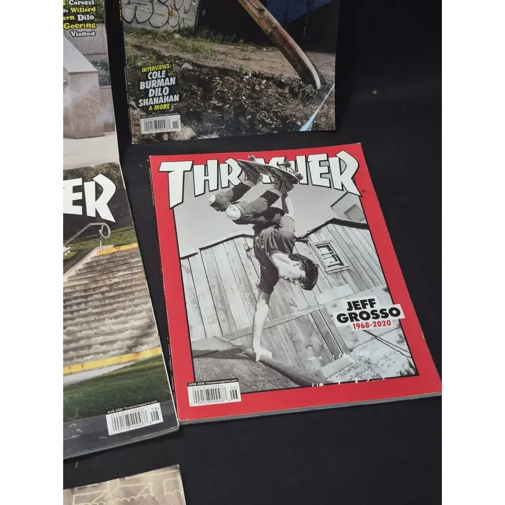 Thrasher Skateboarding Magazine Lot 7 2020 Vintage Magazines.. Skateboard